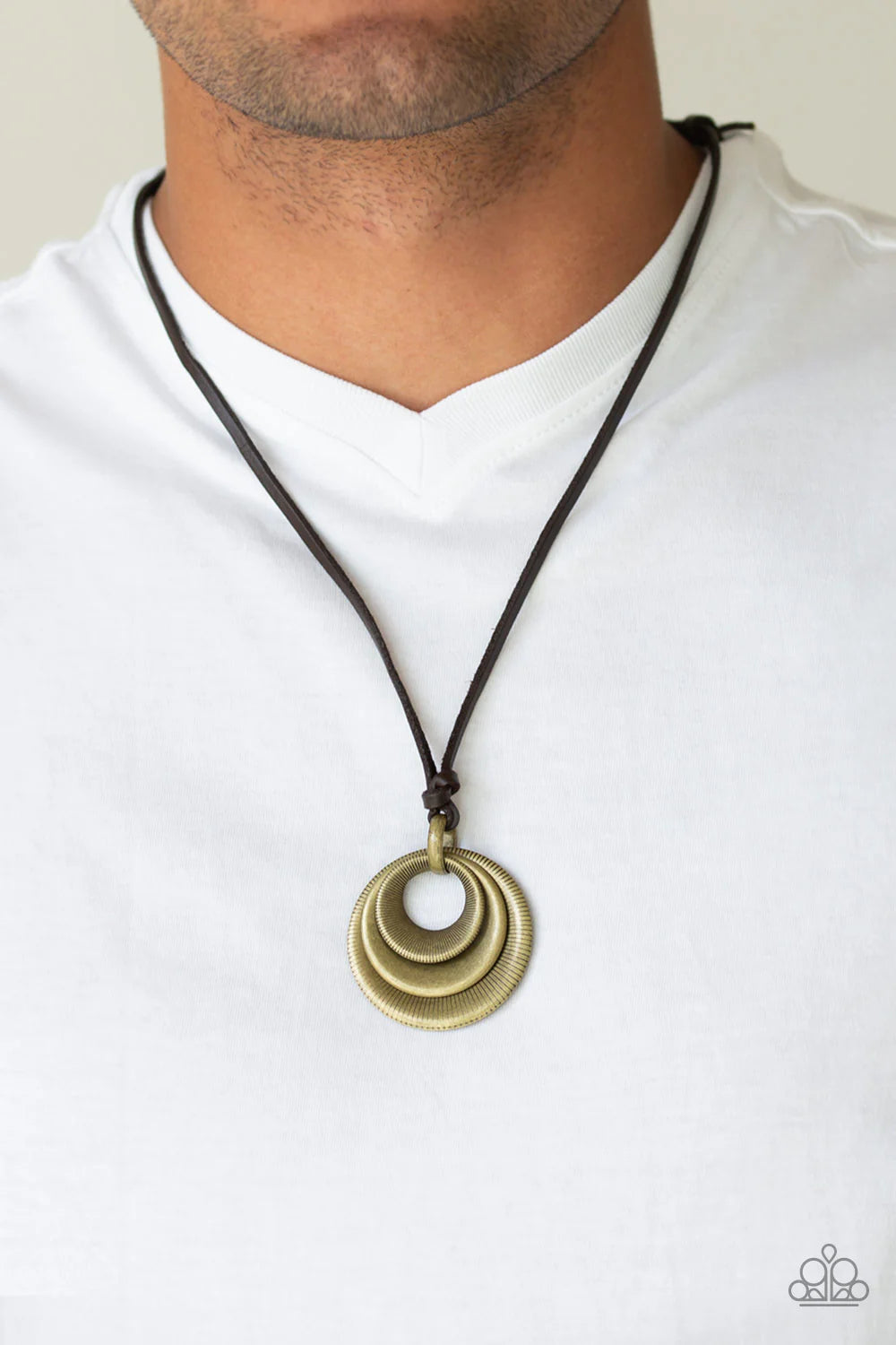 Paparazzi ♥ Desert Spiral - Brass ♥ Necklace