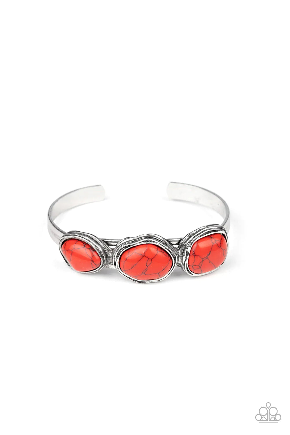 Paparazzi ♥ Stone Shop - Red ♥ Cuff Bracelet