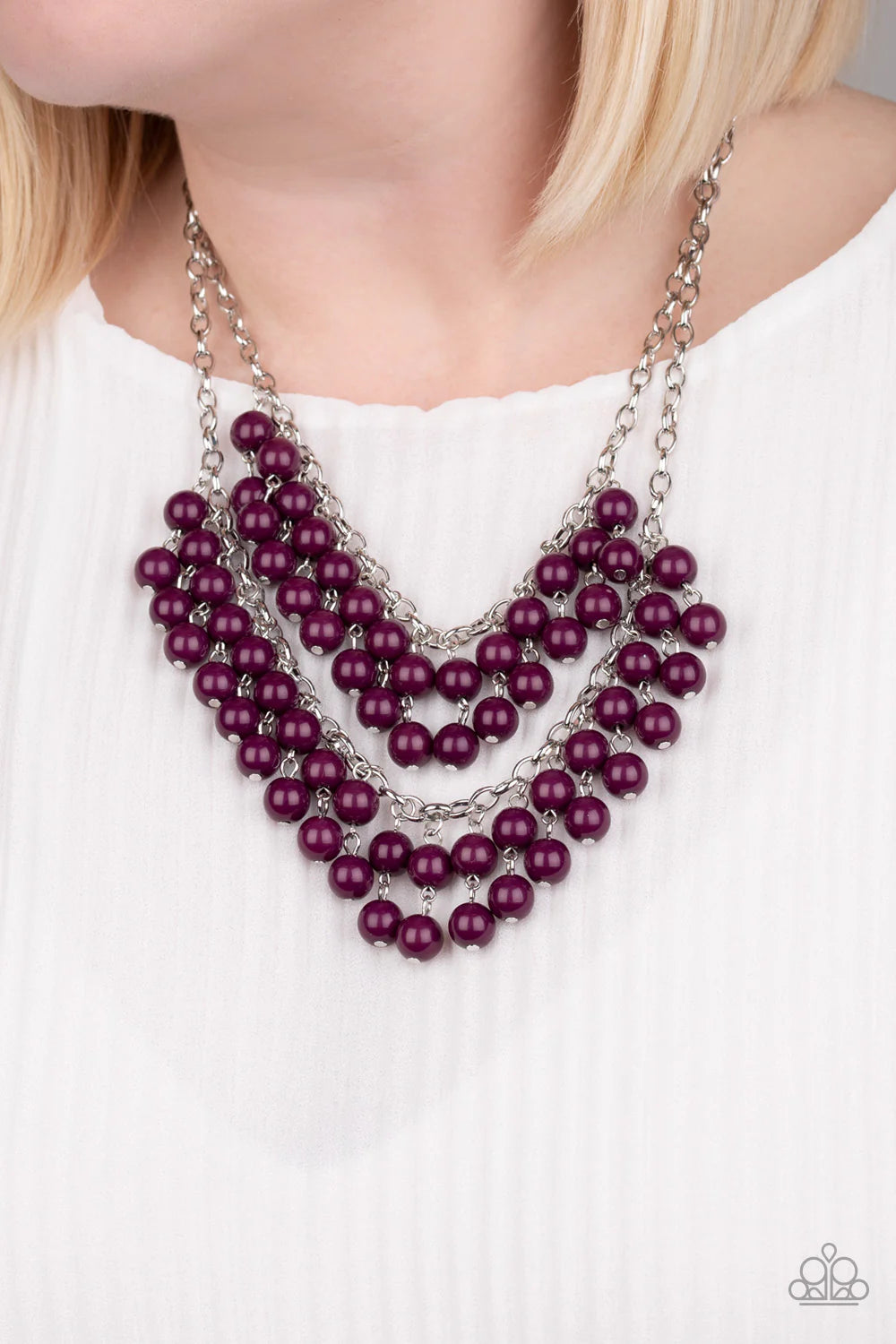 Bubbly Boardwalk - Purple ♥ Necklace