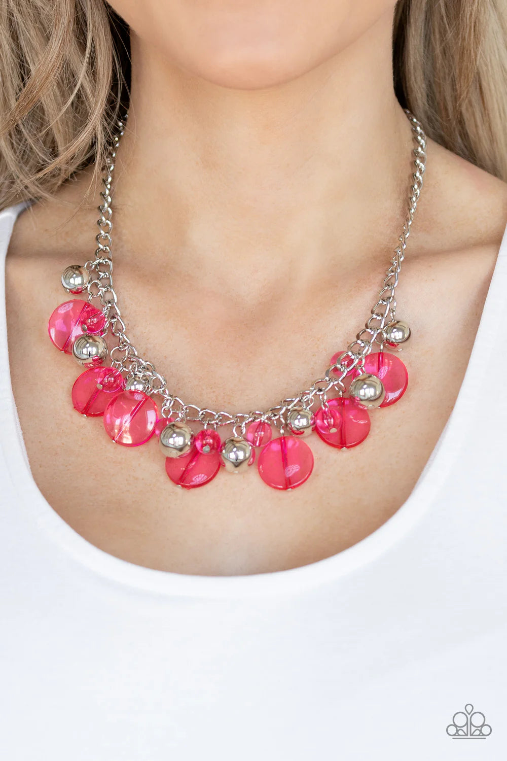 Gossip Glam - Pink ♥ Necklace