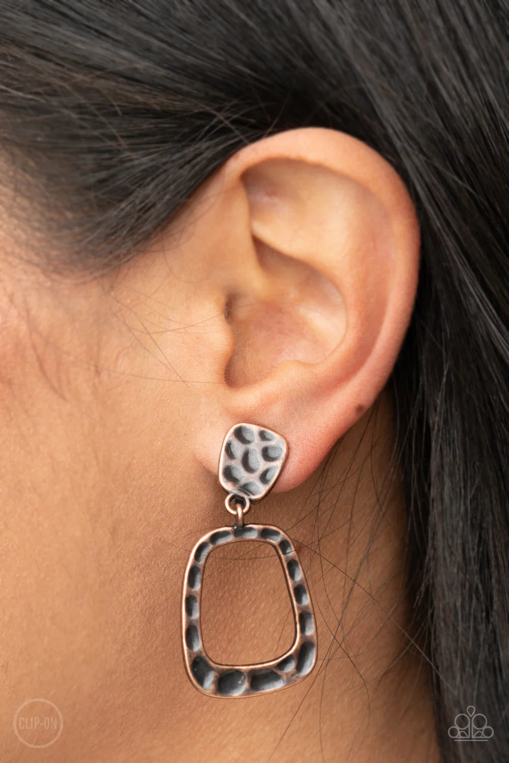 Paparazzi ♥ Playfully Primitive - Copper ♥ Clip-On