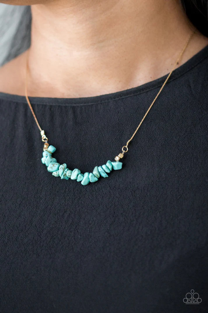 Back To Nature - Blue -  Turquoise ♥ Necklace