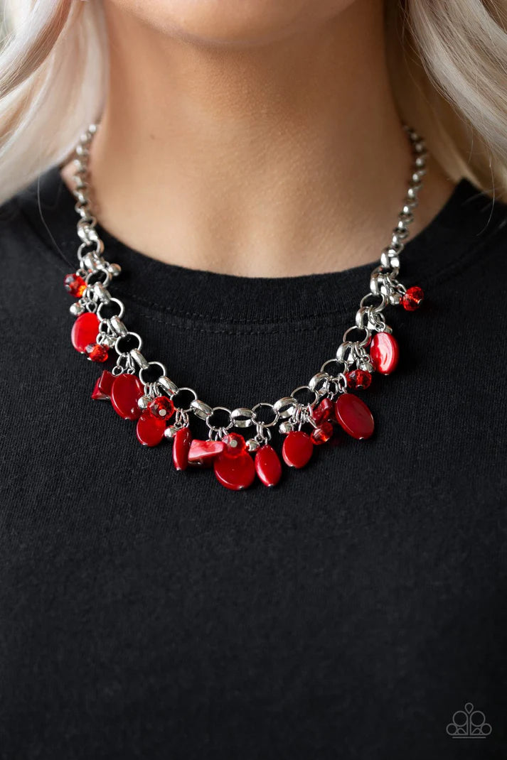 I Want To SEA The World - Red ♥ Necklace