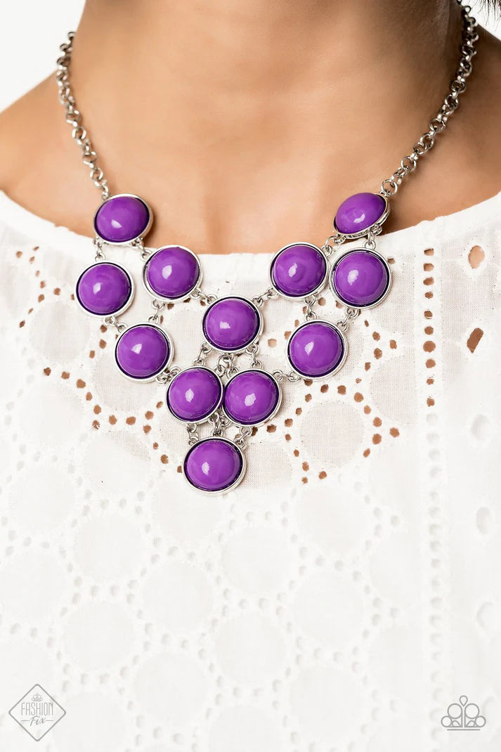 Pop-YOU-lar Demand - Purple ♥ Necklace