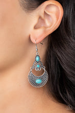 Load image into Gallery viewer, Paparazzi ♥ Sahara Samba - Blue - Turquoise ♥ Earrings
