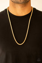 Load image into Gallery viewer, Paparazzi ♥ Boxed In - Gold ♥ Mens  Necklace
