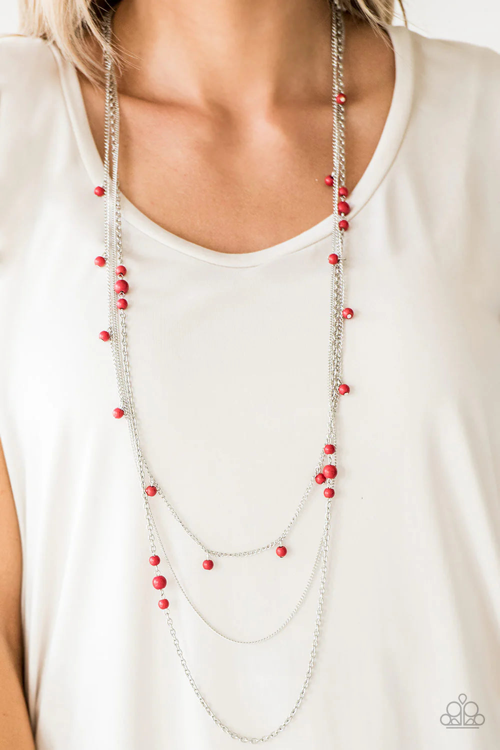 Laying The Groundwork - Red ♥ Necklace