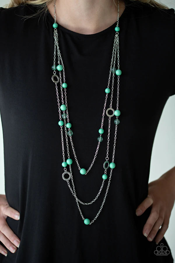 Paparazzi ♥ Brilliant Bliss - Green ♥ Necklace