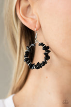 Load image into Gallery viewer, Going for Grounded Paparazzi Earring - Black
