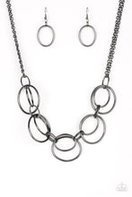 Load image into Gallery viewer, URBAN ORBIT Paparazzi Necklace - BLACK Gunmetal

