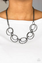 Load image into Gallery viewer, URBAN ORBIT Paparazzi Necklace - BLACK Gunmetal
