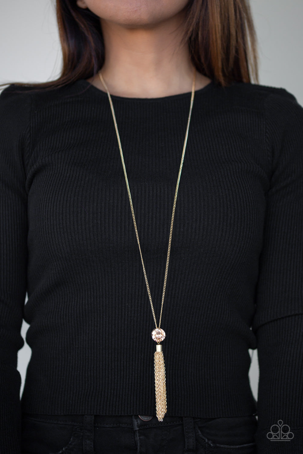 FIVE-ALARM FIREWORK Paparazzi Necklace - GOLD