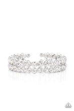 Load image into Gallery viewer, Megawatt Majesty Paparazzi Bracelet  - White - December 2021 Life of the Party Exclusive
