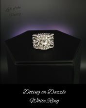 Load image into Gallery viewer, Doting on Dazzle Paparazzi Ring - White - March 2022 Life Of the Party
