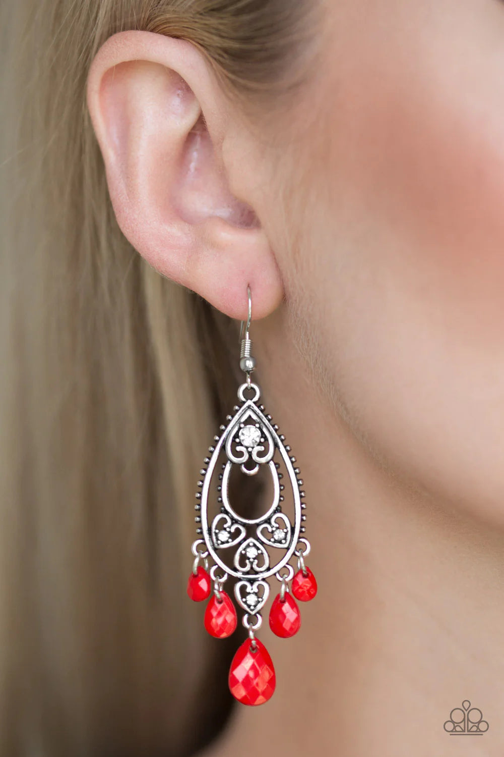 Paparazzi ♥ Fashion Flirt - Red ♥ Earrings