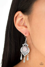 Load image into Gallery viewer, Paparazzi ♥ Enchantingly Environmentalist - Silver - Cracked Stone ♥ Earrings
