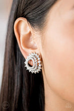 Load image into Gallery viewer, Paparazzi ♥ Buckingham Beauty - White  ♥ Clip-On Earring
