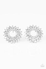 Load image into Gallery viewer, Paparazzi ♥ Buckingham Beauty - White ♥ Post Earrings
