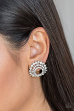 Load image into Gallery viewer, Paparazzi ♥ Buckingham Beauty - White ♥ Post Earrings
