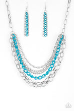 Load image into Gallery viewer, Color Bomb Paparazzi Necklace - Blue
