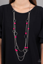 Load image into Gallery viewer, Beachside Babe Paparazzi Necklace - Pink
