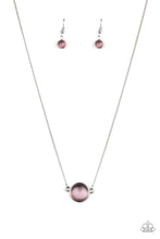 Load image into Gallery viewer, Rose-Colored Glasses Paparazzi Necklace - Purple - Moonstone
