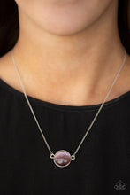 Load image into Gallery viewer, Rose-Colored Glasses Paparazzi Necklace - Purple - Moonstone
