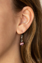 Load image into Gallery viewer, Rose-Colored Glasses Paparazzi Necklace - Purple - Moonstone
