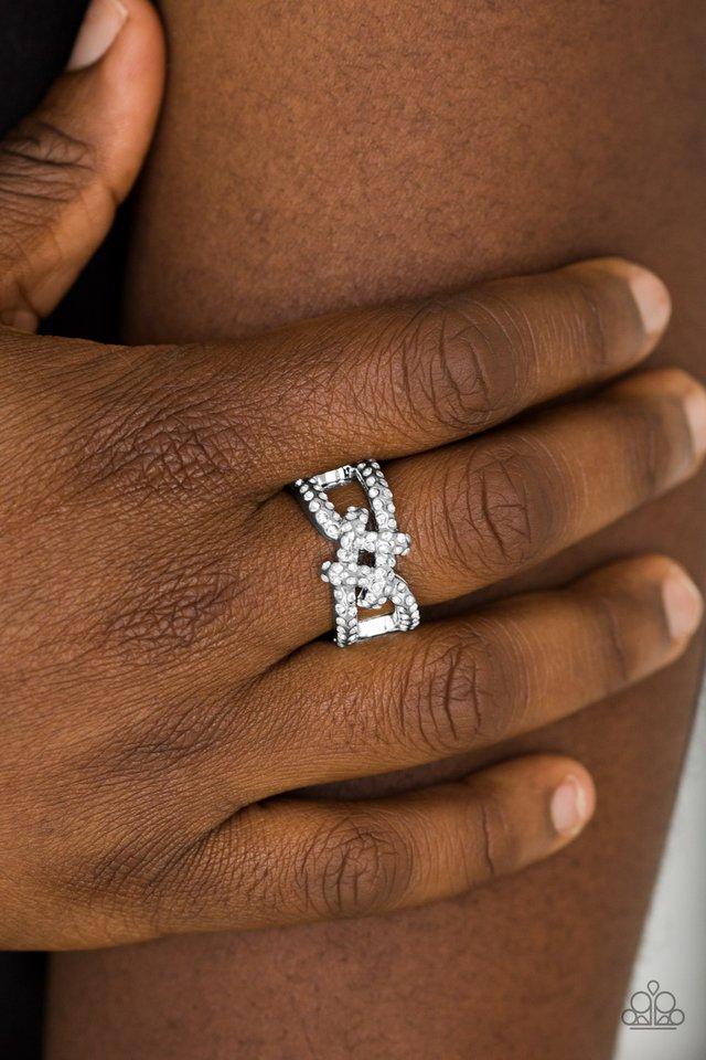 Can Only Go UPSCALE From Here Paparazzi Ring - White