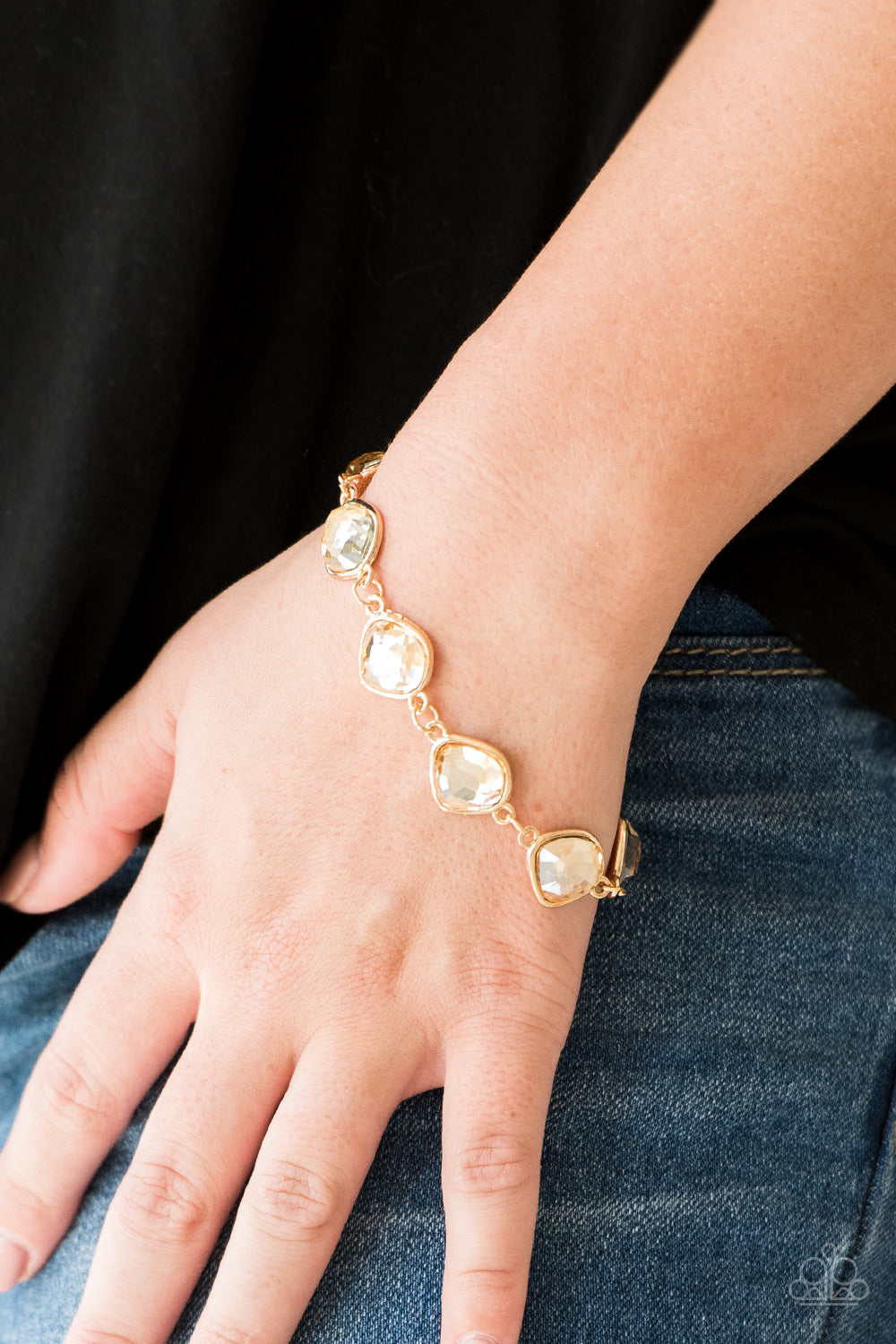 Perfect Imperfection Paparazzi Bracelet  - Gold