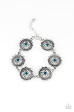 Load image into Gallery viewer, Funky Flower Child Paparazzi Bracelet  - Blue
