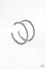 Load image into Gallery viewer, Paparazzi ♥ This Is My Tribe - Silver ♥ Hoop Earrings
