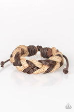 Load image into Gallery viewer, Trail Marker Paparazzi Urban Pull Cord Bracelet - Brown
