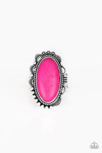 Load image into Gallery viewer, Paparazzi ♥ Open Range - Pink - Cracked Stone ♥ Ring
