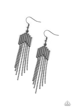 Load image into Gallery viewer, Paparazzi ♥ Radically Retro - Black - Gunmetal ♥ Earrings
