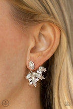 Load image into Gallery viewer, Deco Dynamite Paparazzi Jacket Earring - White EMP 2021
