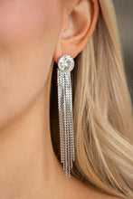 Load image into Gallery viewer, Paparazzi ♥ Level Up - White ♥ Post Earrings
