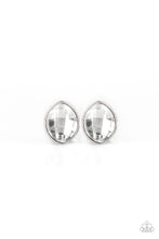 Load image into Gallery viewer, Movie Star Sparkle Paparazzi Post Earring - White
