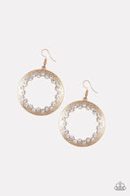 Load image into Gallery viewer, Paparazzi ♥ Gala Glitter - Gold ♥ Earrings
