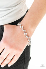 Load image into Gallery viewer, Starlit Stunner Paparazzi Bracelet - White
