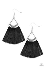 Load image into Gallery viewer, Paparazzi ♥ Tassel Tuesdays - Black ♥ Earrings
