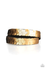 Load image into Gallery viewer, Paparazzi ♥ Under The SEQUINS - Gold ♥ Double Wrap Bracelet
