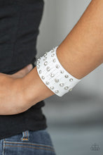 Load image into Gallery viewer, Now Taking The Stage Paparazzi Leather Bracelet  - White
