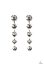 Load image into Gallery viewer, Paparazzi ♥ Drippin In Starlight - Silver - Hematite ♥ Post Earrings

