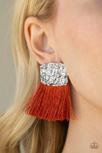 Load image into Gallery viewer, Paparazzi ♥ Plume Bloom - Orange ♥ Post Earrings
