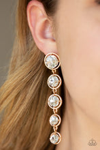 Load image into Gallery viewer, Drippin In Starlight Paparazzi Earring - Gold
