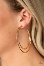 Load image into Gallery viewer, Paparazzi ♥ Last HOOP-rah - Gold ♥ Hoop Earring

