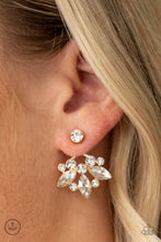 Load image into Gallery viewer, Crystal Constellations Paparazzi Jacket Earring - Gold
