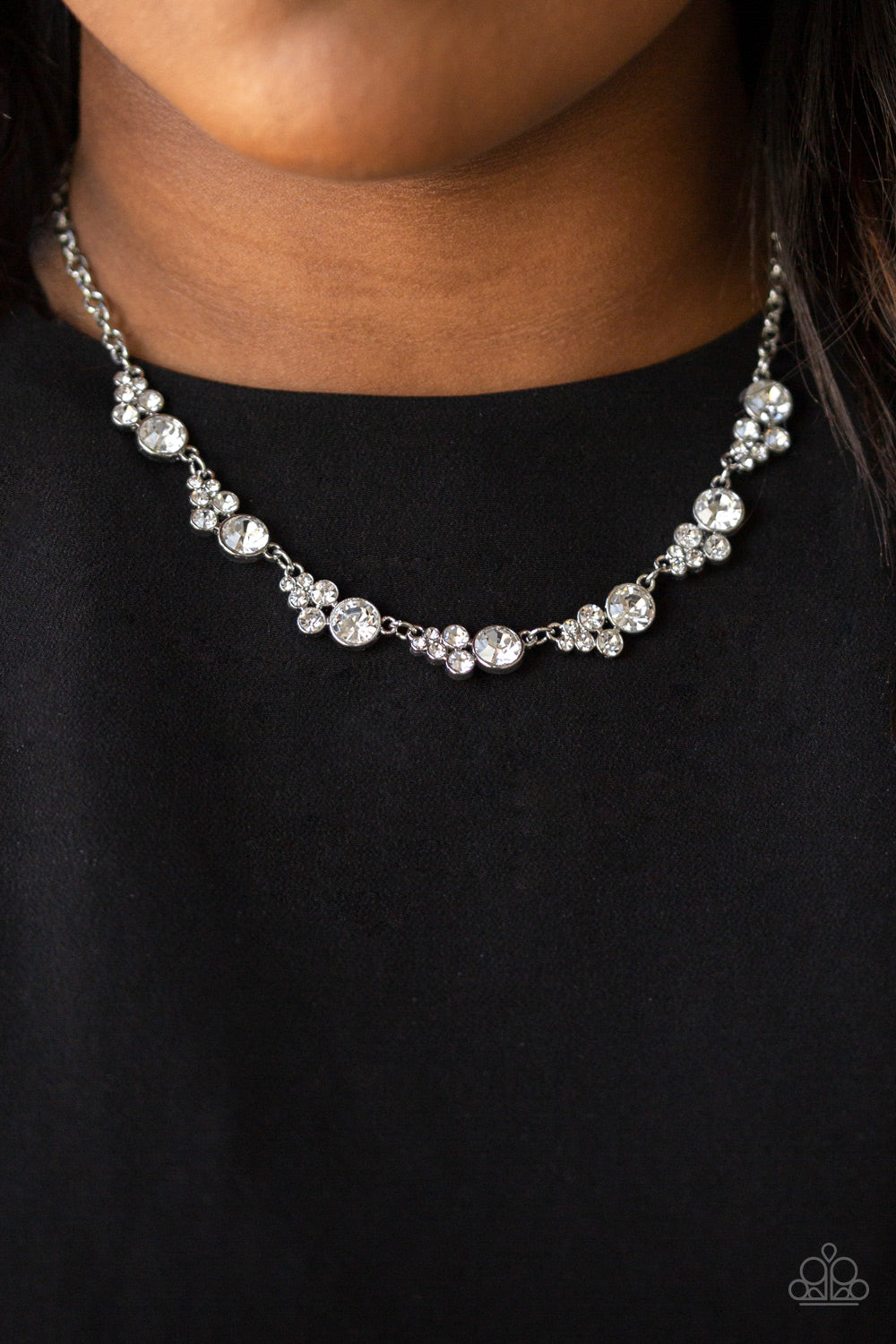 Social Luster Paparazzi Necklace - White