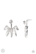 Load image into Gallery viewer, Paparazzi ♥ Stunningly Striking - White ♥ Post Jacket Earrings
